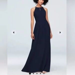 David’s Bridal Bridesmaid Dress style#31120798 Marine Size 12